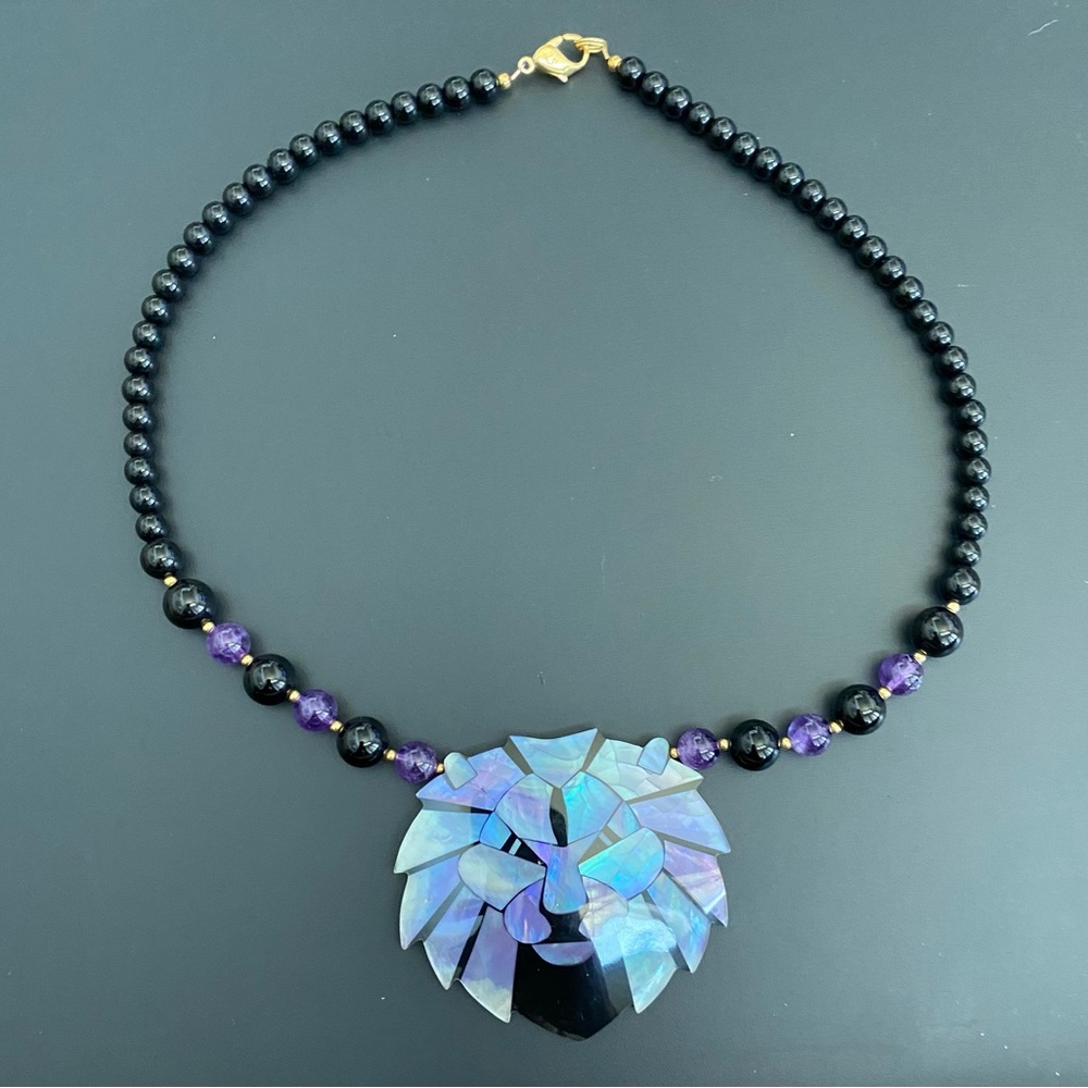 Vintage Lee Sands Lion Necklace